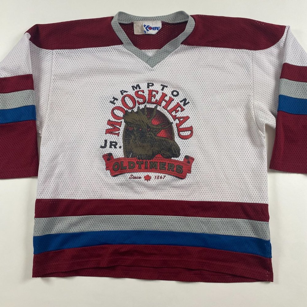 Vintage Moosehead Beer Hockey Jersey Mens Large Short